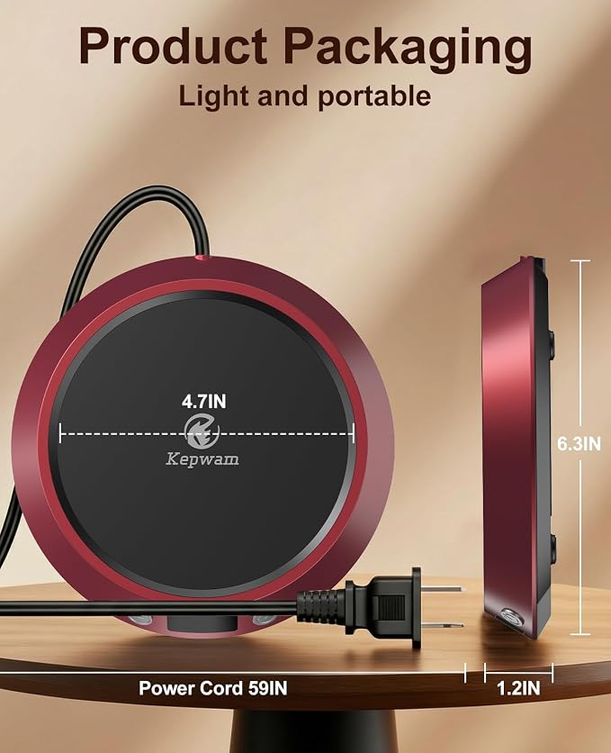 Kepwam Coffee Mug Warmer - 50W Electric Coffee Warmer - Image 6