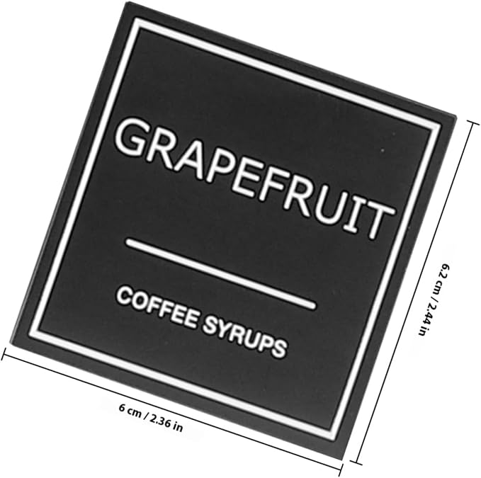 Holibanna 3 Sheets Writable Coffee Syrup Labels Reusable Stickers - Image 2