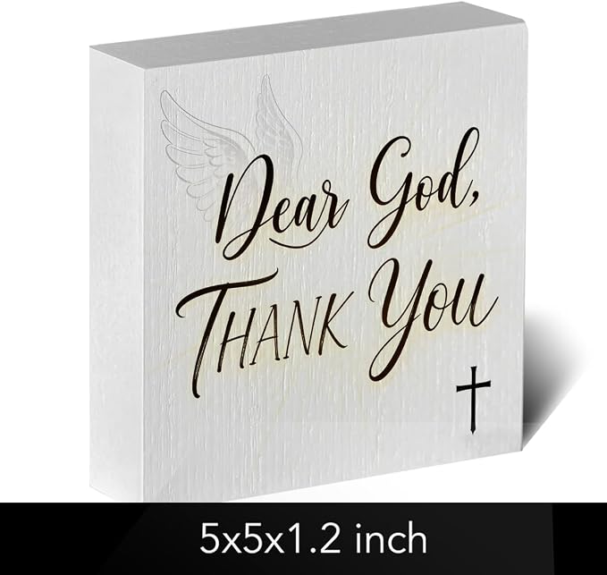 Christian Wooden Box Sign5x5 Inch - Image 2