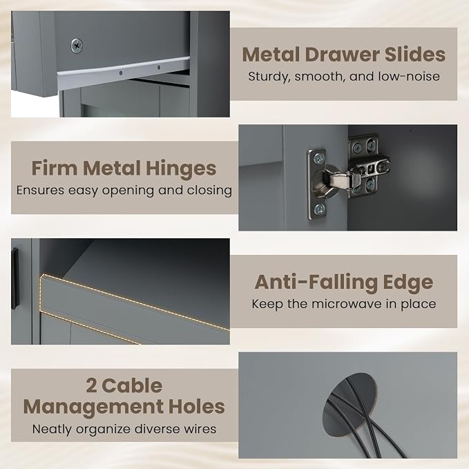 Giantex Kitchen Island Cart - Image 7