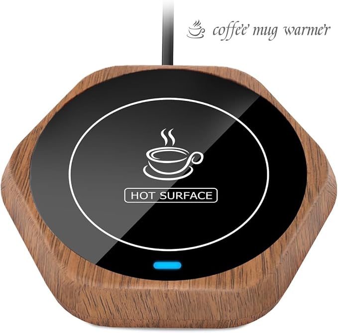Coffee Mug Warmer: Smart Beverage Heating Plate Candle Wax Cup Warmer Electric - Image 3