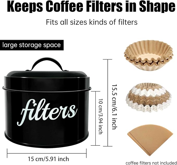 White Enamel Coffee Filter Holder - Image 2