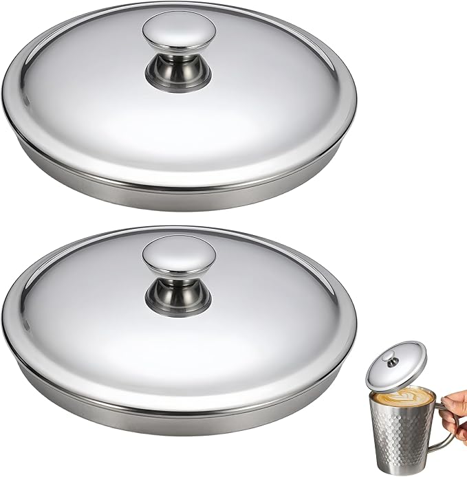 3.9Inch Universal Drink Covers, Stainless Steel Cover by Bigwinyep