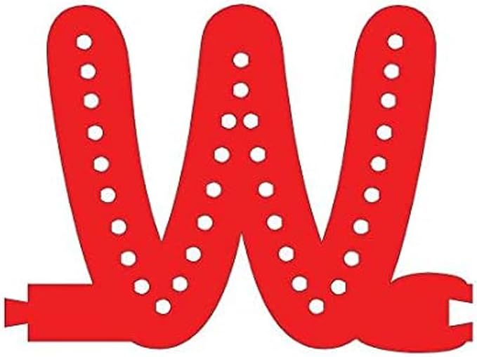 M&T Displays LED Marquee Letter Lights Modular Red Light Up Alphabet Initial W - Image 2