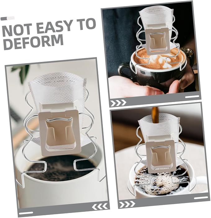 2pcs Stainless Drip Bag Holder Compact Coffee Filter Stand - Image 8