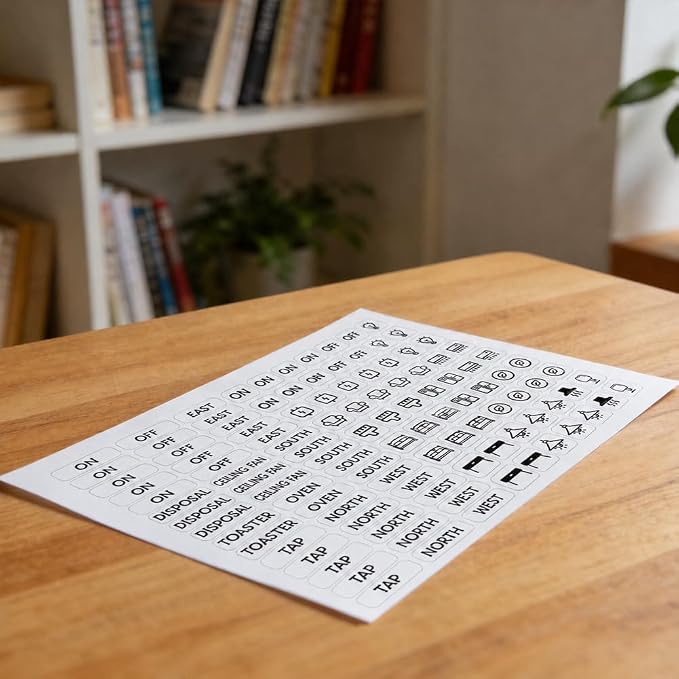 540 Pcs Light Switch Sticker Labels, Transparent Switch ID Stickers Switchboard - Image 4
