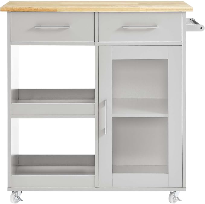 Modway Culinary Rolling Kitchen Cart - Image 4