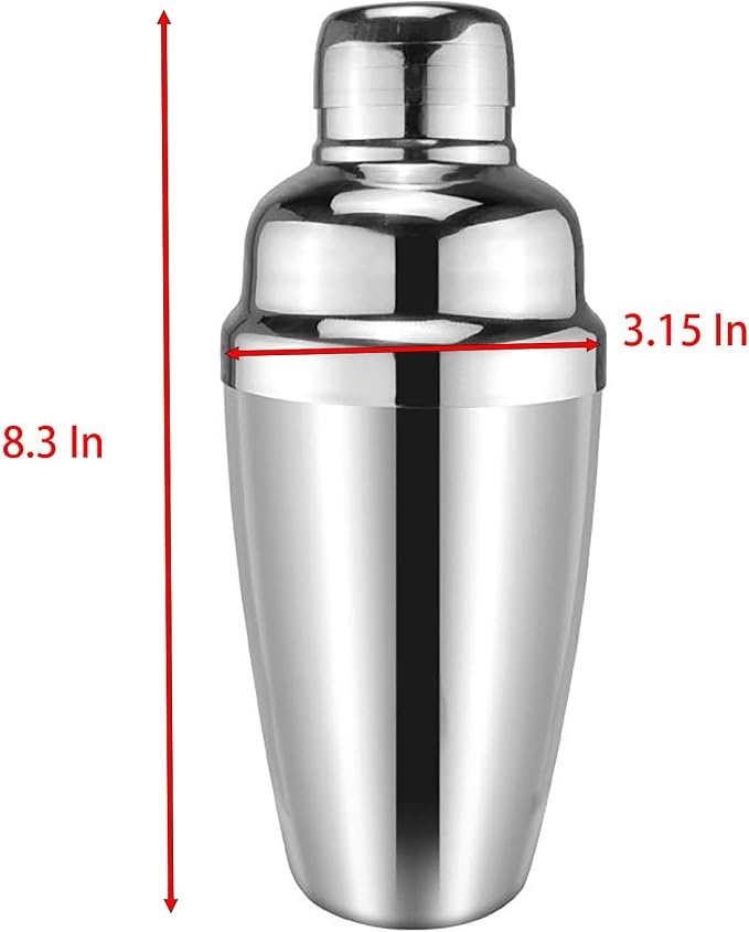 25.36 Oz Cocktail Shaker, Stainless Steel Drink Shaker - Image 2