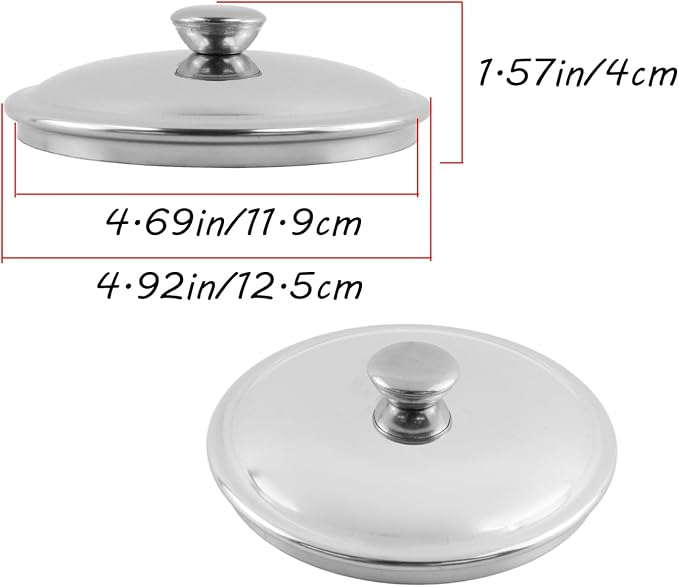 Antrader Stainless Steel Cup Covers, Fit - Image 3
