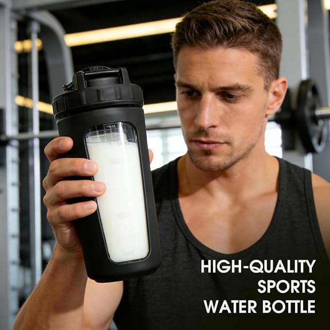 26oz Glass Protein Shaker Bottle - Image 4