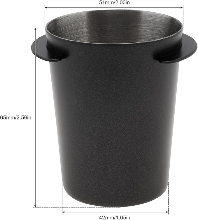 2PCS Coffee Dosing Cup 51mm, Stainless Steel Espresso coffee Dosing Cup - Image 4
