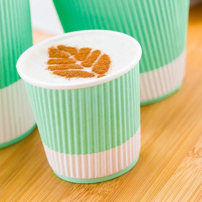 Restaurantware-4 Ounce Paper Coffee Cups, 25 Ripple Wall Disposable Paper Cups - Image 7