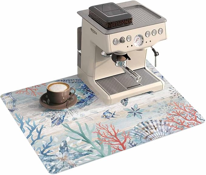 Coastal Turtle Coffee Mat Large by Unknown
