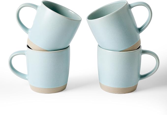 famiware Coffee Mugs Set of 4, Milkyway 13 oz Mug Set, Ceramic Cup Set by Famiware