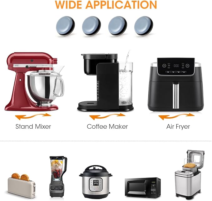 Aieve Appliance Sliders, Small Countertop Rollers Kitchen Hacks Mixer - Image 6