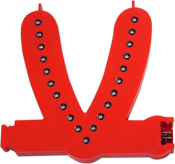 M&T Displays LED Marquee Letter Lights Modular Red Light Up Alphabet Initial V by MTDisplays
