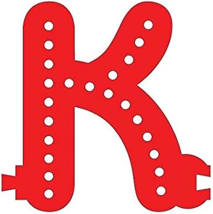 M&T Displays LED Marquee Letter Lights Modular Red Light Up Alphabet Initial K - Image 4