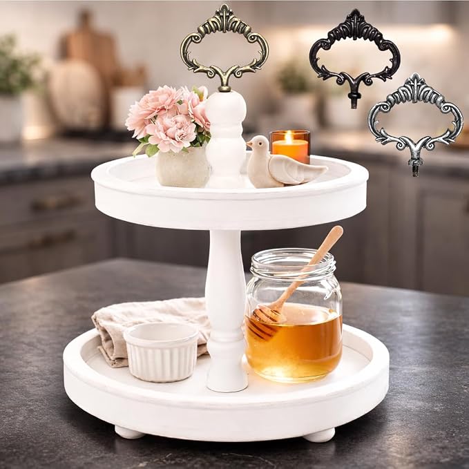 2 Tiered Tray Stand by FeltCreativeHomeGoods