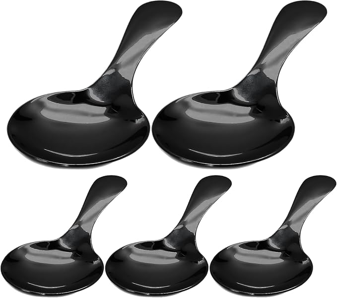 5 Pack Short Handle Scoops, Stainless Steel Mini Scoops Small Spoons, Versatile by Unknown