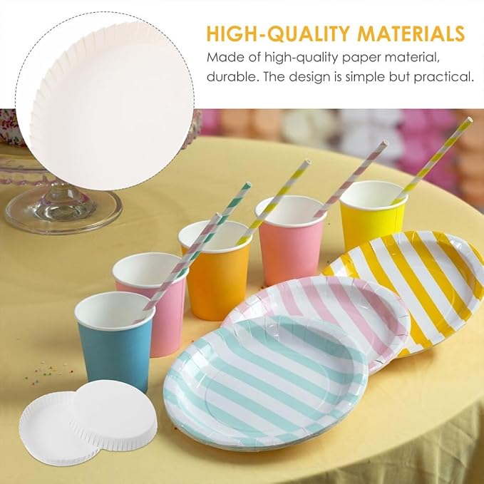 Baluue 100pcs Disposable Cup Covers Lids - Image 5