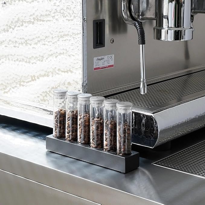watchget Coffee Bean Container 6PCS Silver Coffee Bean Cellars Tubes Single - Image 3