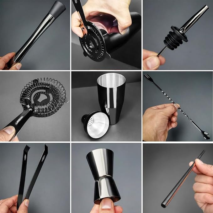 14-Piece Cocktail Shaker Set - Image 8