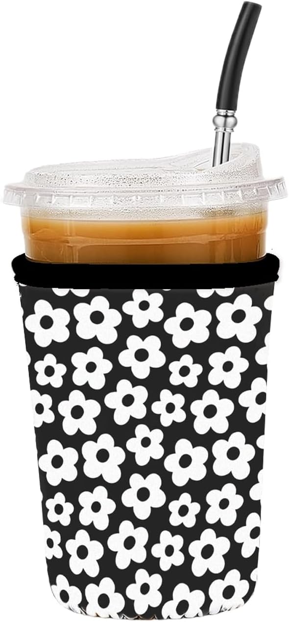 Reusable Insulated Sleeve for Iced Coffee Cup, Coffee Neoprene Sleeve for Cold by Unknown