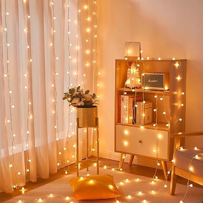 Globe USB String Lights, 20ft 40 LED Globe USB Powered Fairy Lights Warm White - Image 4