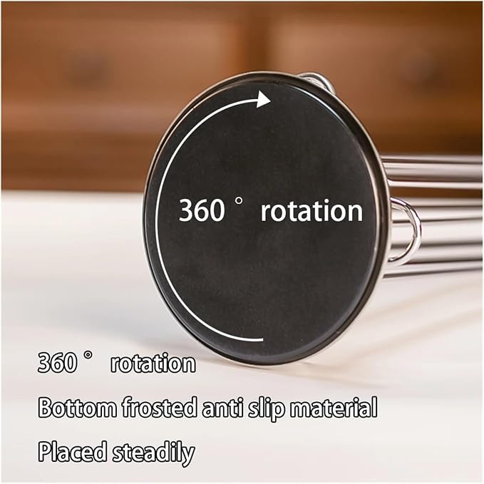 Silver Coffee Capsule Tower 360 Degree Rotating Base Storage Rack Holds 40 Pods - Image 5