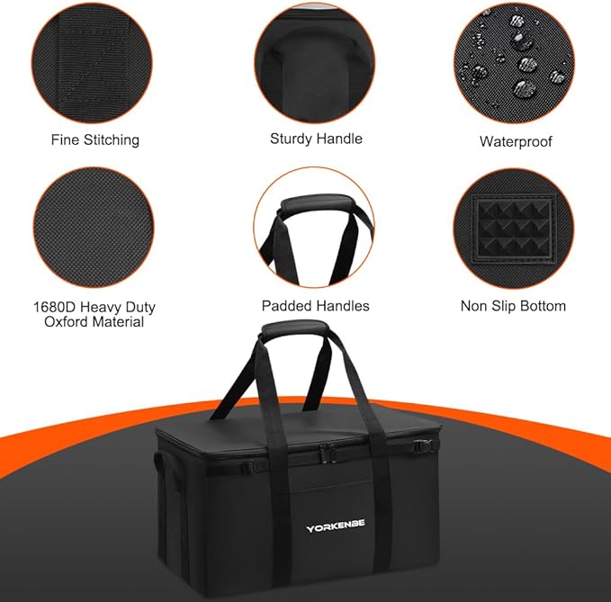 45L Camping Organizer, 1680D Heavy Duty Waterproof Camping Storage - Image 4