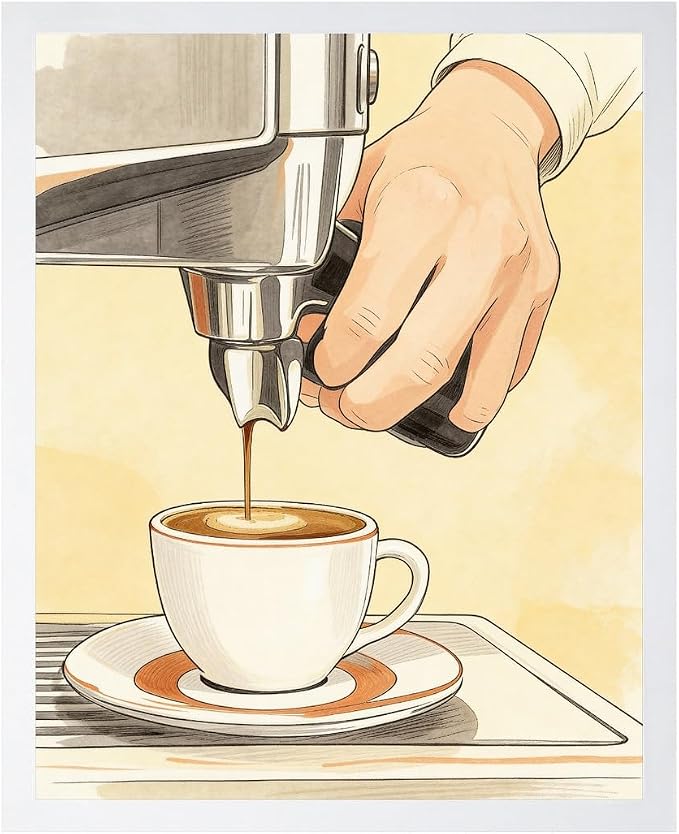 Lawrence Williams Designs Espresso Barista Coffee Poster by LawrenceWilliamsDesigns