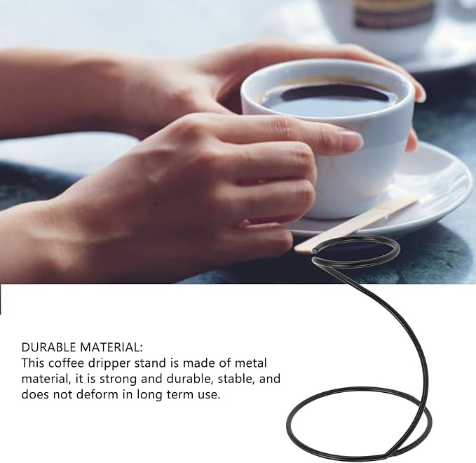 Spiral Coffee Dripper Stand, Stainless Steel Filter, Reusable Metal Filter - Image 5