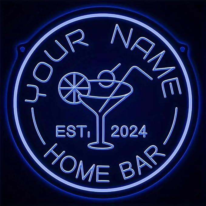 Custom Cocktail LED Neon Sign Personalized Home Bar Name Neon Lights - Image 3