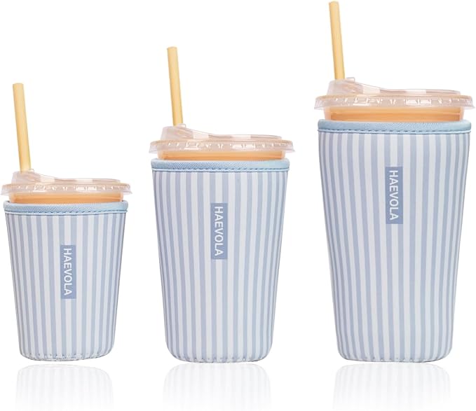 Reusable Insulated Neoprene Iced Coffee Cup Sleeve, Durable Drink Sleeve by Unknown