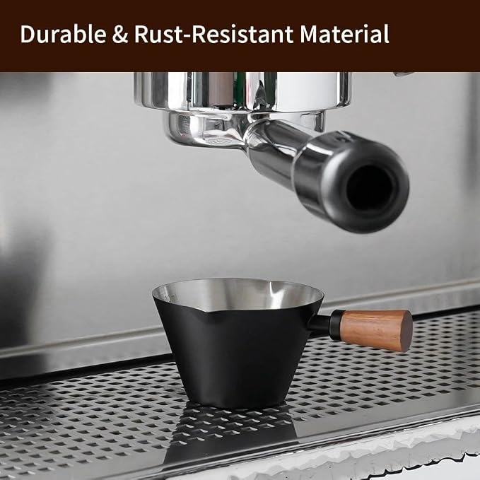 watchget Stainless Steel Espresso Cups, Double Spout & Dual Scale Measuring Cup - Image 5