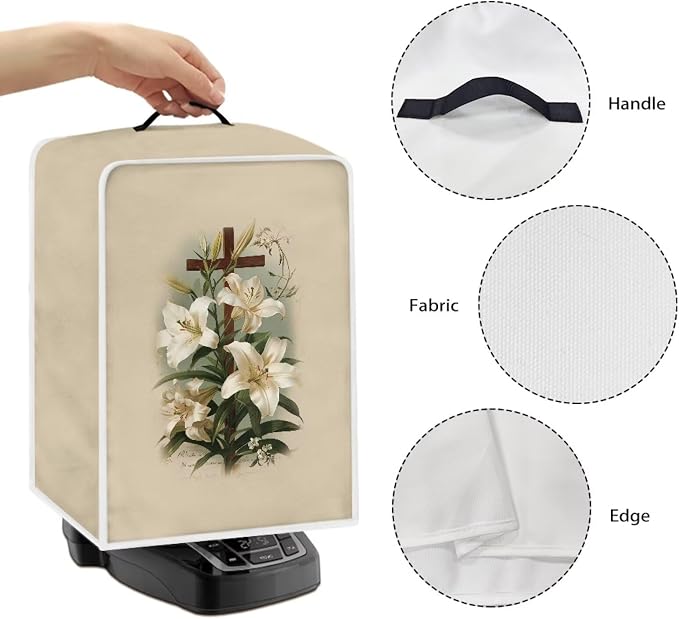 Cross Flower Coffee Machine Cover Heavy Duty Heat Resistant Waterproof - Image 5