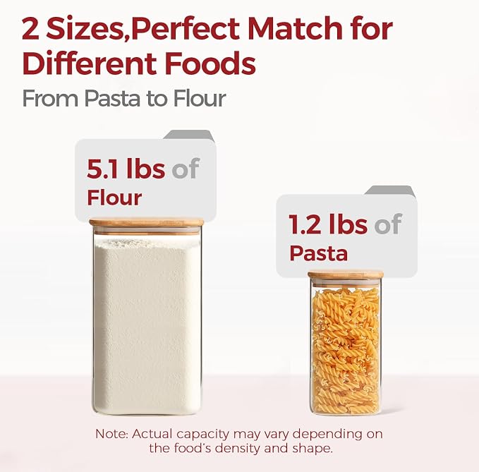 Glass Flour Sugar Storage Containers - Image 3