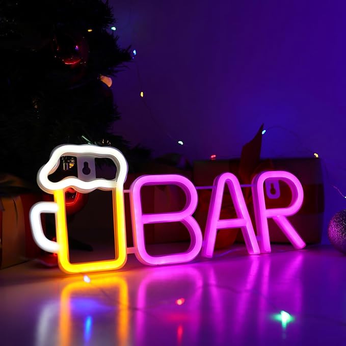 ENUOLI Neon Bar Signs, Beer LED Light by ProfessionalinNeonLights