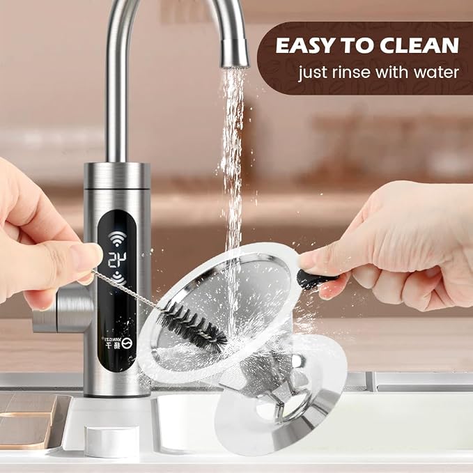 Pour Over Coffee Dripper with Cleaning Brush, Stainless Steel Cone Coffee - Image 5