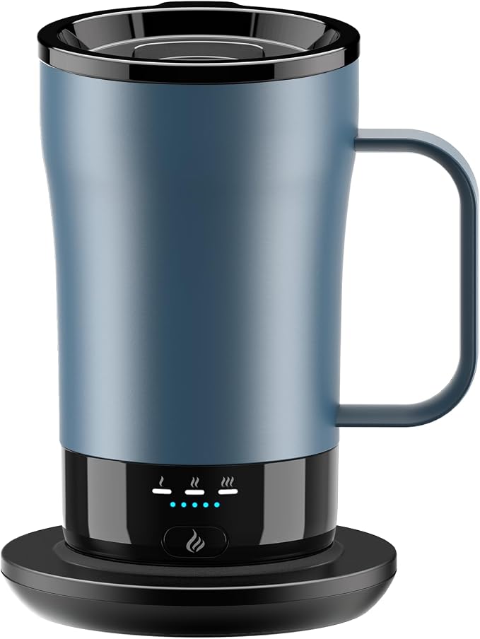 Self-Heating Coffee Mug, 14oz Heated Coffee Mug by PUSEE