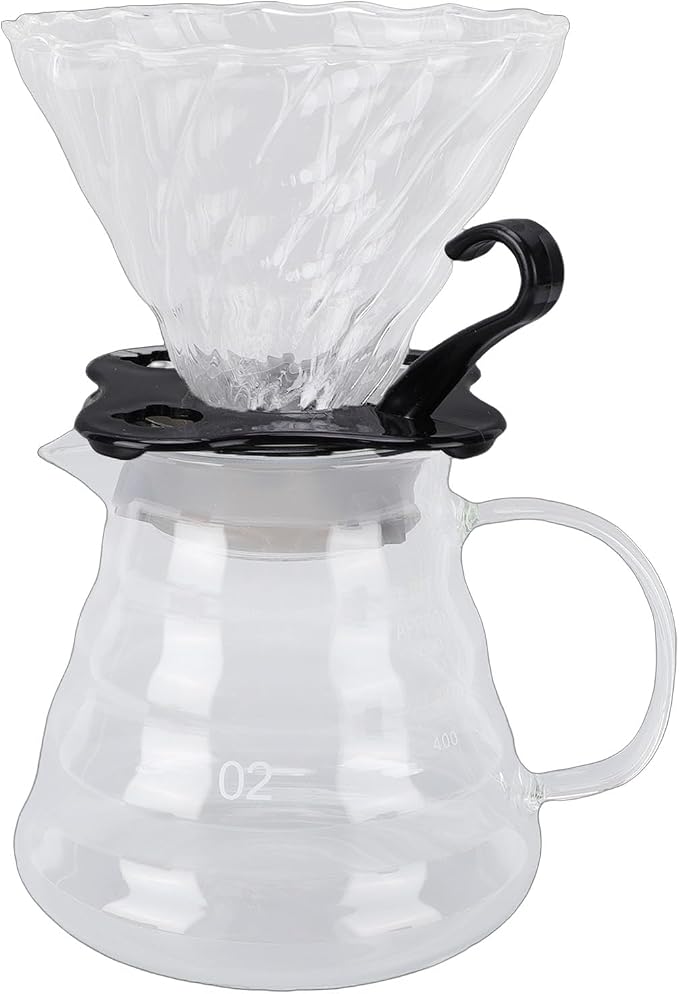 Pour Over Coffee Maker 600ML/20oz, Heat Resistance Borosilicate Glass Dripper by Unknown