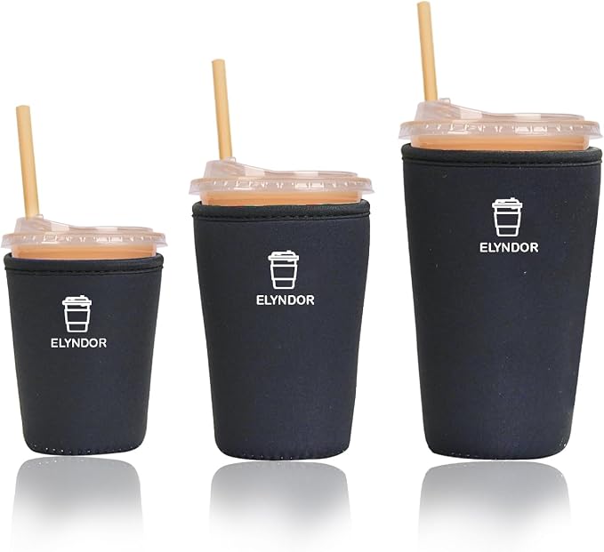 Reusable Insulated Sleeve for Iced Coffee Cup, Beverage Holder for Iced Coffee by Unknown