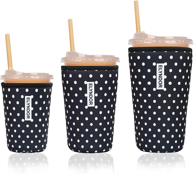 Reusable Insulated Sleeve for Iced Coffee Cup, Beverage Holder for Iced Coffee by Unknown