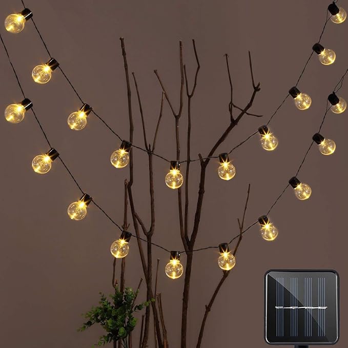 Solar Bulb String Lights, MUEQU 16ft Globe String Lights - Image 2