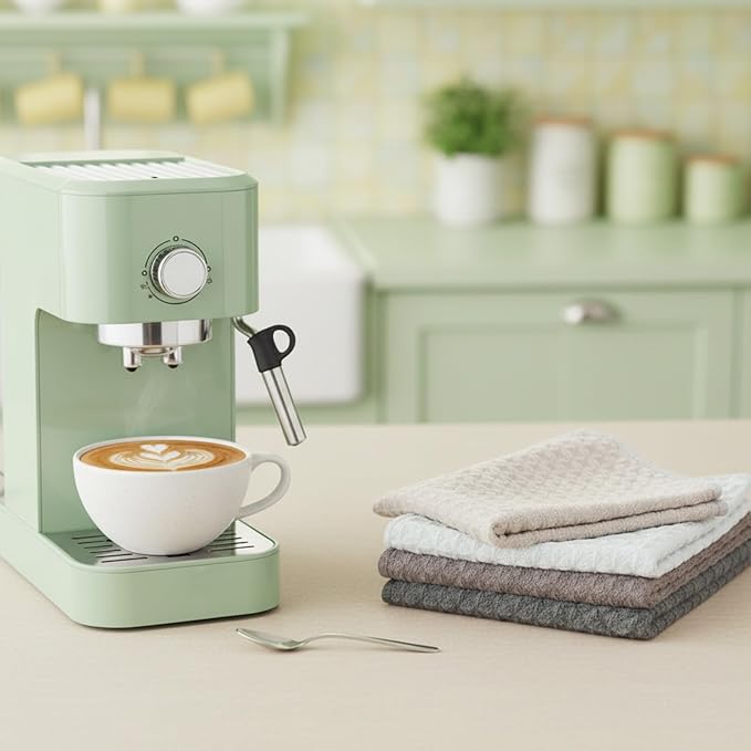 4 Pack Barista Towels, Waffle Weave Coffee Towel Cleaning Cloths - Image 4