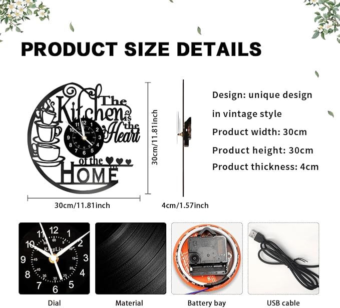 KingLive Kitchen Wall Clock - Image 4
