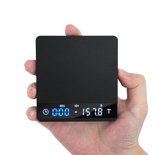 Metal Coffee Scale with Timer, Espresso Scale with Auto Timing, 3 Mode by BUCANIM