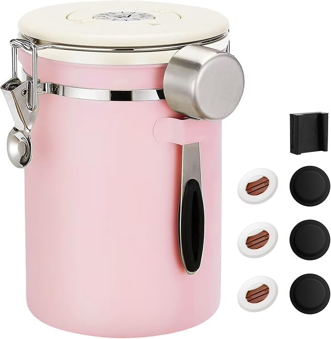 ShanSon Coffee Canister Airtight, Stainless Steel Bean Storage Container by ShanSon