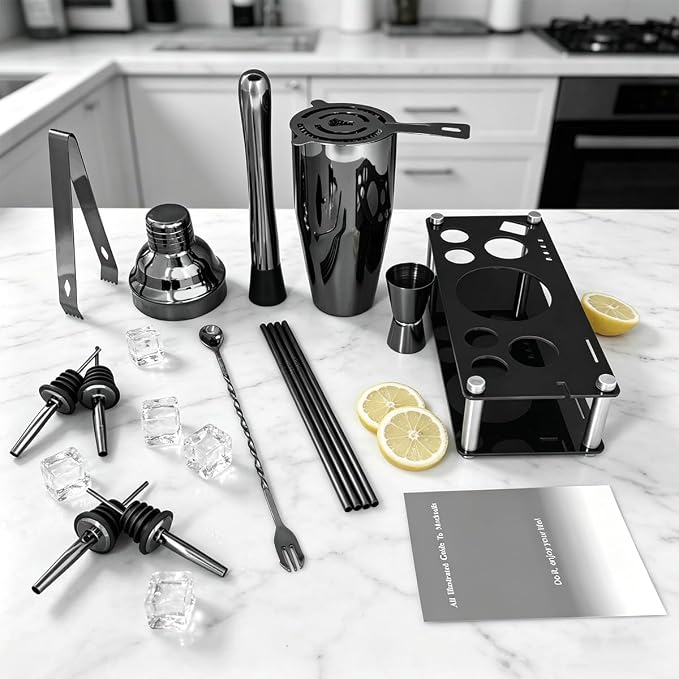 14-Piece Cocktail Shaker Set - Image 5