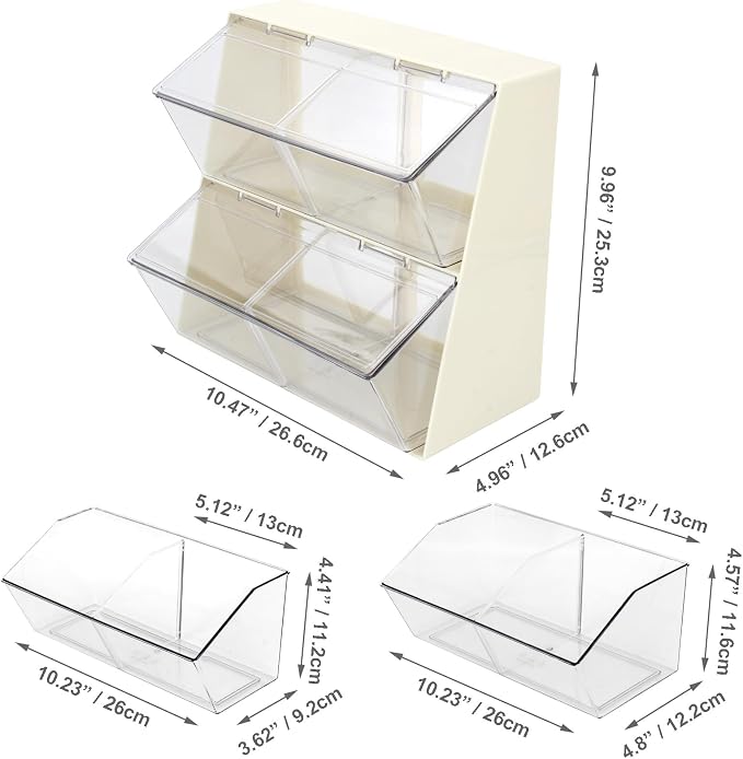 Bokelai Creamer Holder Plastic Tea Bag Organizer - Image 6